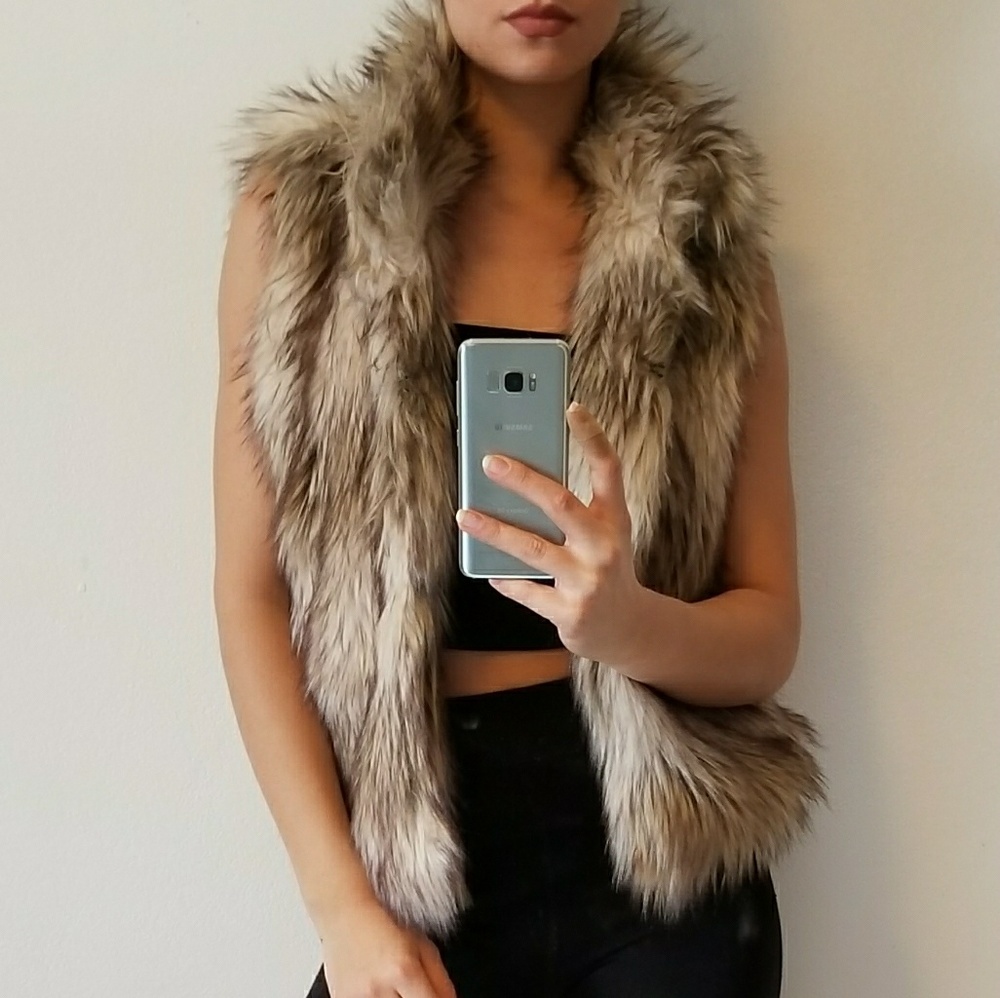 Faux Fur Ci Sono Vest